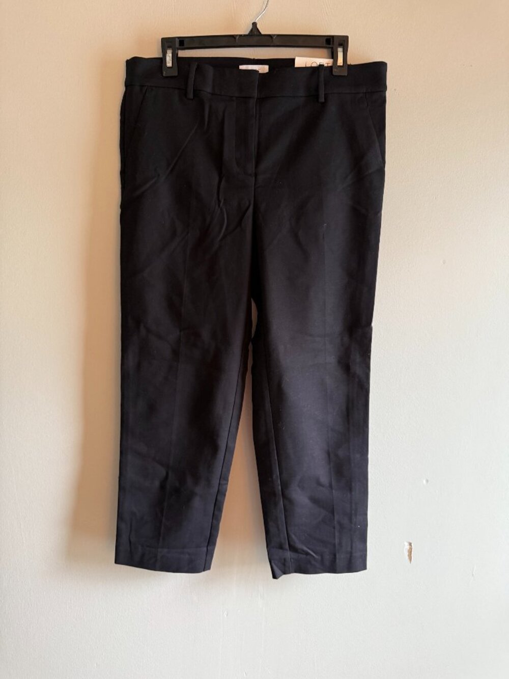 LOFT Outlet Riviera Slim Black Dress Pants Ankle Size 10